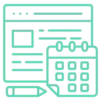 Scheduling-and-posting-icon